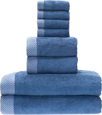 Luxury Viscose from Bamboo Cotton Towel Set, 8 Piece