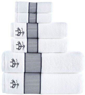 Fancy Border 6Pc Towel Set-AA