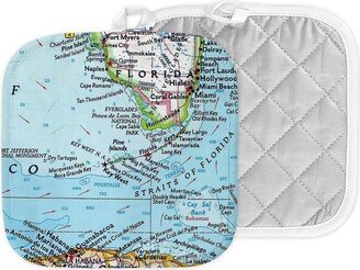 Florida Keys Map Hot Pad - Key West Pot Holder Kitchen Airbnb Housewarming