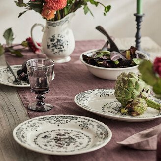 Midnight Florals Ceramic Serving Platter