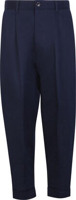 Cropped Blue Trousers-AA