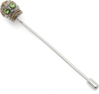 Men's Sterling Silver Skull Stick Pin