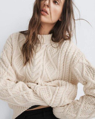 Spencer Handknit Wool Sweater Relaxed Fit