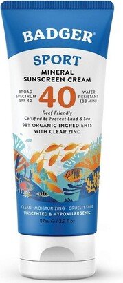 Sport Mineral Sunscreen Cream - SPF 40 - 2.9 fl oz