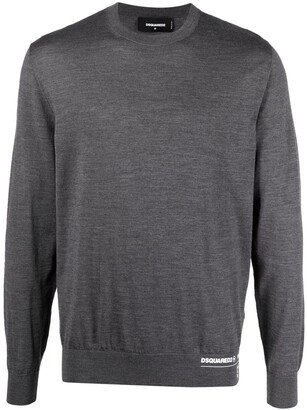 Side-Logo Wool Jumper