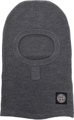 Compass-patch knitted balaclava