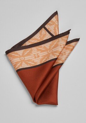 Men's Block Print Border Pocket Square