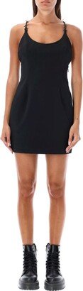 Logo Patch Criss-Cross Strap Dress