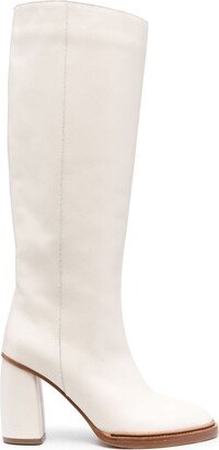 85mm Knee-High Leather Boots