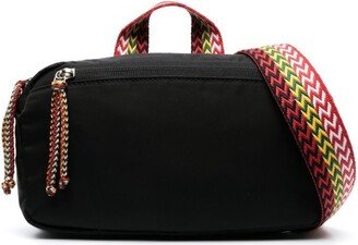 Black Curb Cross-Body Bag