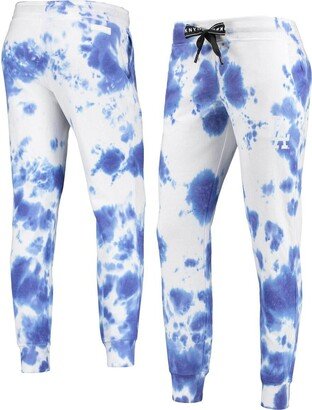 Women's Sport White, Royal Los Angeles Dodgers Melody Tie-Dye Jogger Pants - White, Royal