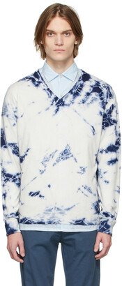 Off-White & Blue Cashmere Ninni Sweater