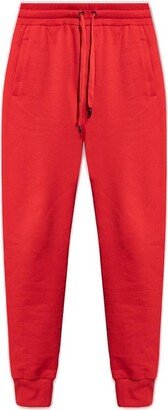 Elasticated-Waistband Drawstring Tapered Sweatpants