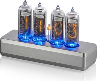 Nixie Tube Clock On 4 In-14 Tubes || Assembled Aluminium Case Silver Colour