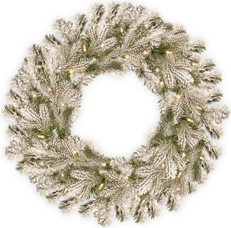 National Tree Company Pre-Lit 'Feel Real' Artificial Christmas Wreath