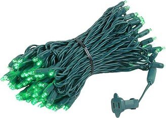 Novelty Lights Inc Novelty Lights Green 100 LED Christmas Mini Light Set (Green Wire, 50 Feet)