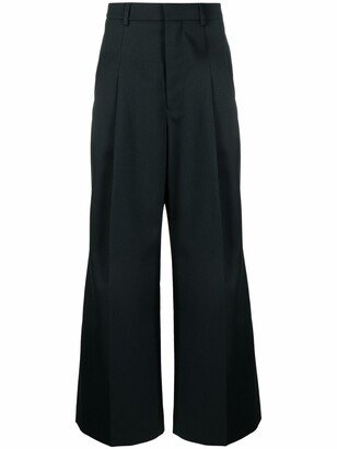 Wide-Legged Tailored Trousers