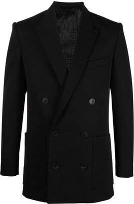 Double-Breasted Wool Blazer-AC