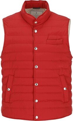 Buttoned Padded Vest