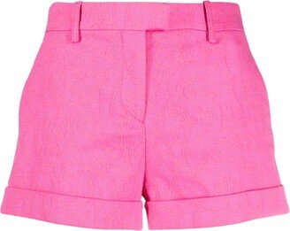 Paisley-Pattern Short Shorts