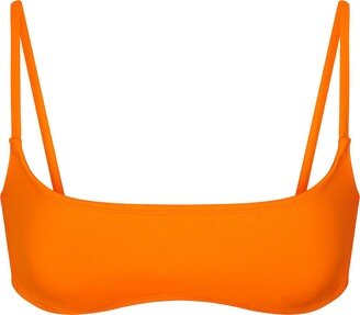 Signature Swim Micro Scoop Bikini Top | Orange