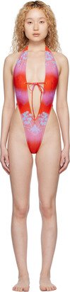 Red Veda One-Piece Swimsuit