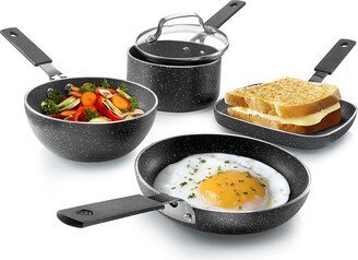 GraniteStone 5-Piece Stackable Mini Cookware Set