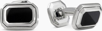 Deco Cufflinks in Sterling Silver with Black Onyx Men's