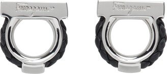 Silver & Black Logo Cufflinks