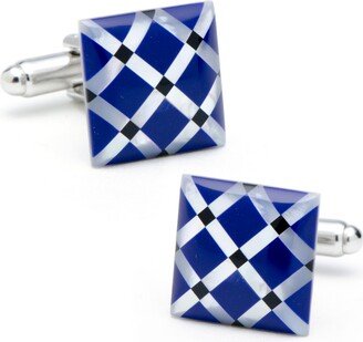 Mother of Pearl Diamond Cufflinks