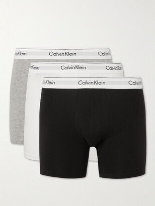 Three-Pack Stretch-Cotton Boxer Briefs-AI