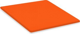 Square Lazy Susan Game Board Covered in An Orange Colored Vinyl - Custom