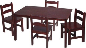 5pc Kids' Rectangle Table and Chair Set