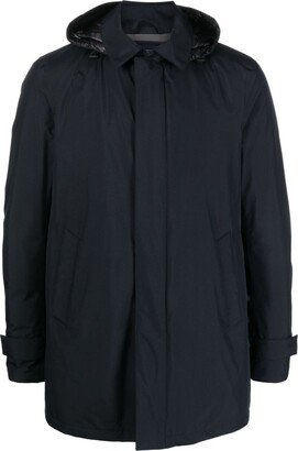 Gortex logo-print hooded raincoat