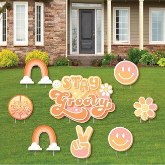 Big Dot Of Happiness Stay Groovy Outdoor Lawn Decorations Bohol Hippie Party Yard Signs 8 Ct