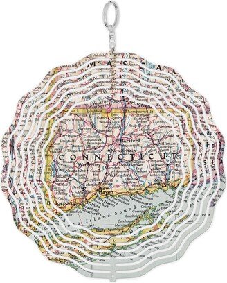 Connecticut Map Garden Spinner - Decor Outdoor Gift Wedding