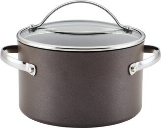 Professional 4qt Covered Saucepot Charcoal