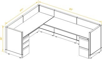 cubicles.com System Furniture 39H Unpowered Cubicles