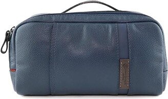 Large Toiletry bag (Navy Grainy Calf) Handbags