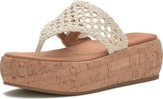 Women's Jaslene Platform Thong Sandal Wedge