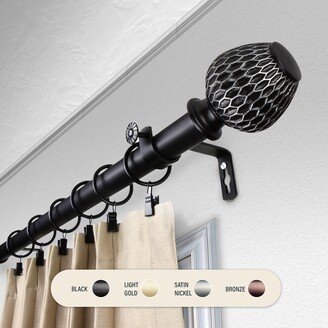 InStyleDesign Gwendi 1 inch Diameter Adjustable Curtain Rod