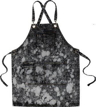 Customized Personalized Thick Denim Apron Barber Haircutter Coiffeur Hair Dresser For Adults Pinafore Daidle Sarong 2002