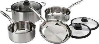 Black Cube, 7 pc. Cookware Set, Stainless steel