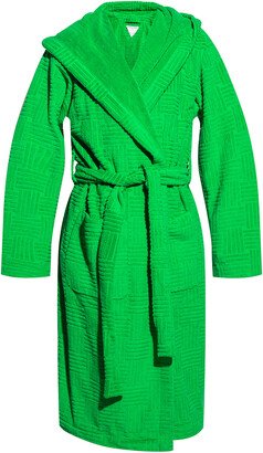 Patterned Bathrobe - Green