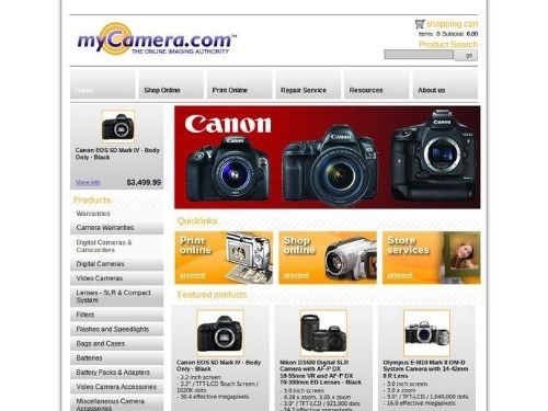 Mycamera.com Promo Codes & Coupons