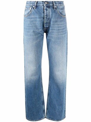 Mid-Rise Straight-Leg Jeans-AM