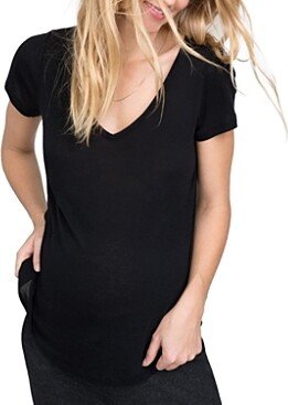 Maternity Fitted Vee T-Shirt