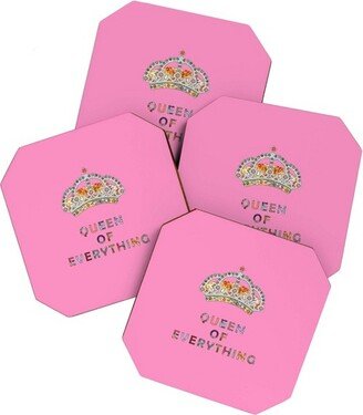 Bianca Green Queen of Everything Set of 4 Coasters