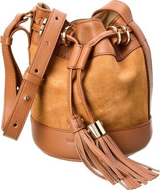 Vicki Small Leather Bucket Bag