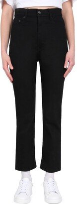 Cropped Slim-Fit Trousers-AD